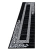 Passatoia Miami 6620 Meander Nero & AYYTPCH-MIAMI6620BLACK-TRAVERSA