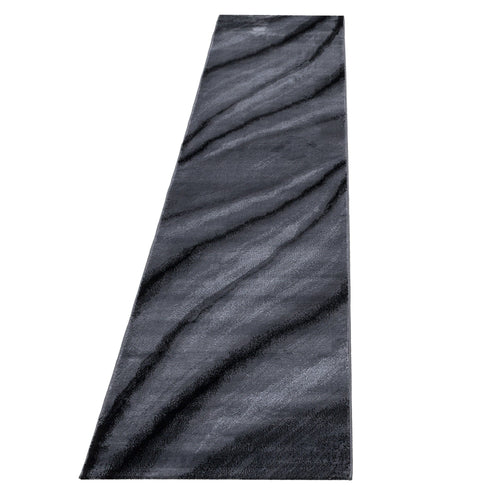 Passatoia Miami 6630 Abstract Waves Nero & AYYTPCH-MIAMI6630BLACK-TRAVERSA