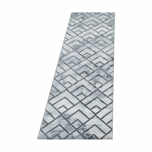 Passatoia Naxos 3813 Marmor Design Argento & AYYTPCH-NAXOS3813SILVER-TRAVERSA