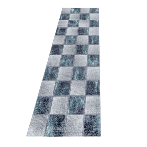 Passatoia Ottawa 4201 Checkered Blu & AYYTPCH-OTTAWA4201BLUE-TRAVERSA