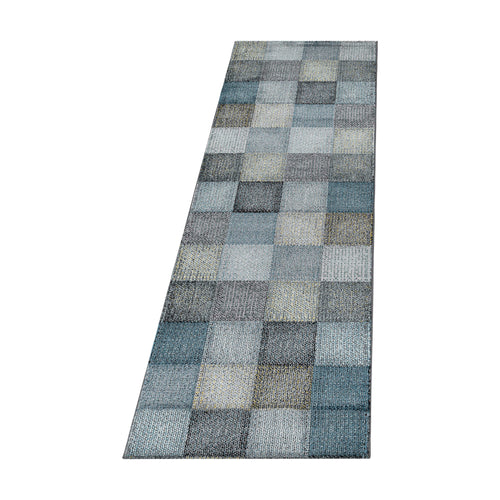 Passatoia Ottawa 4202 Checkered Blu & AYYTPCH-OTTAWA4202BLUE-TRAVERSA