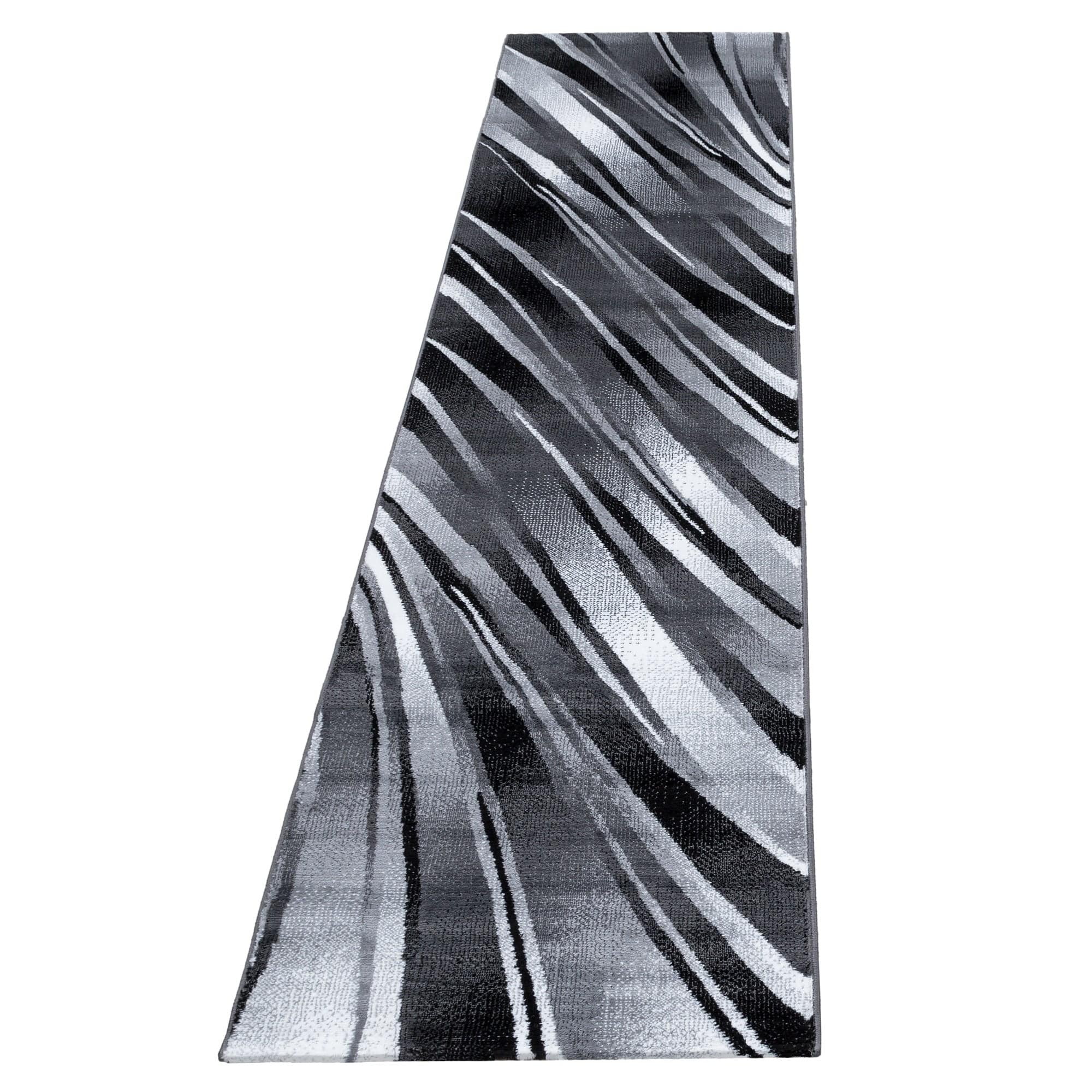 Passatoia Parma 9210 Abstract Waves Nero & AYYTPCH-PARMA9210BLACK-TRAVERSA