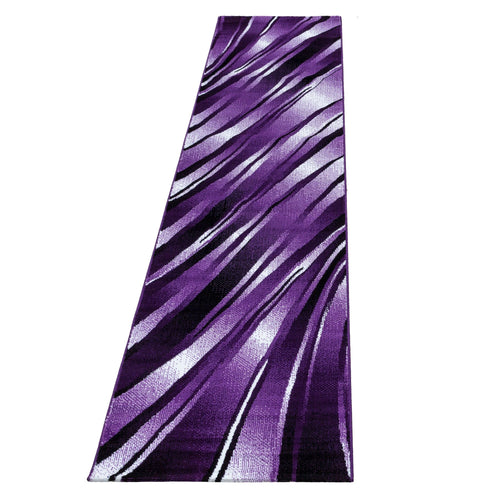 Passatoia Parma 9210 Abstract Waves Violetto & AYYTPCH-PARMA9210LILA-TRAVERSA