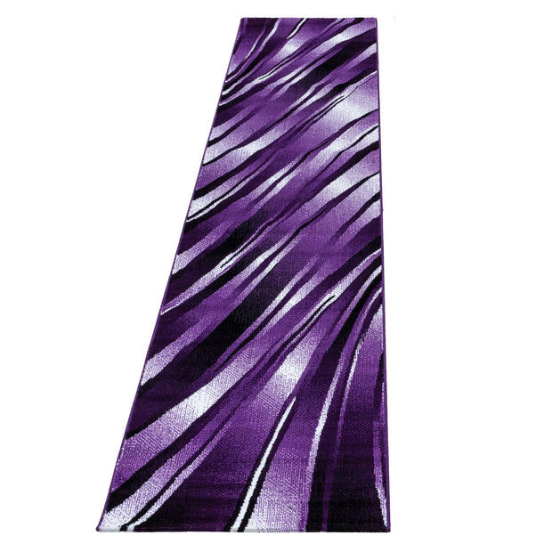 Passatoia Parma 9210 Abstract Waves Violetto & AYYTPCH-PARMA9210LILA-TRAVERSA