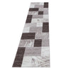 Passatoia Parma 9220 Abstract Checkered Marrone & AYYTPCH-PARMA9220BROWN-TRAVERSA