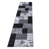 Passatoia Parma 9220 Abstract Checkered Nero & AYYTPCH-PARMA9220BLACK-TRAVERSA