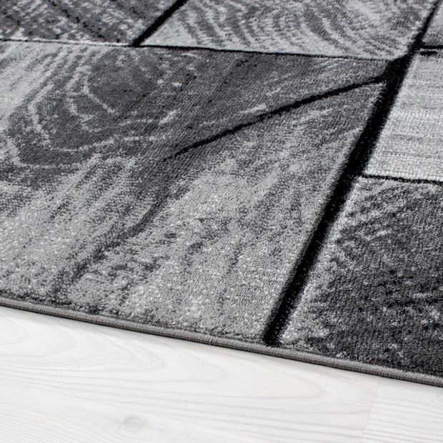 Passatoia Parma 9260 3D Wood Nero (3)