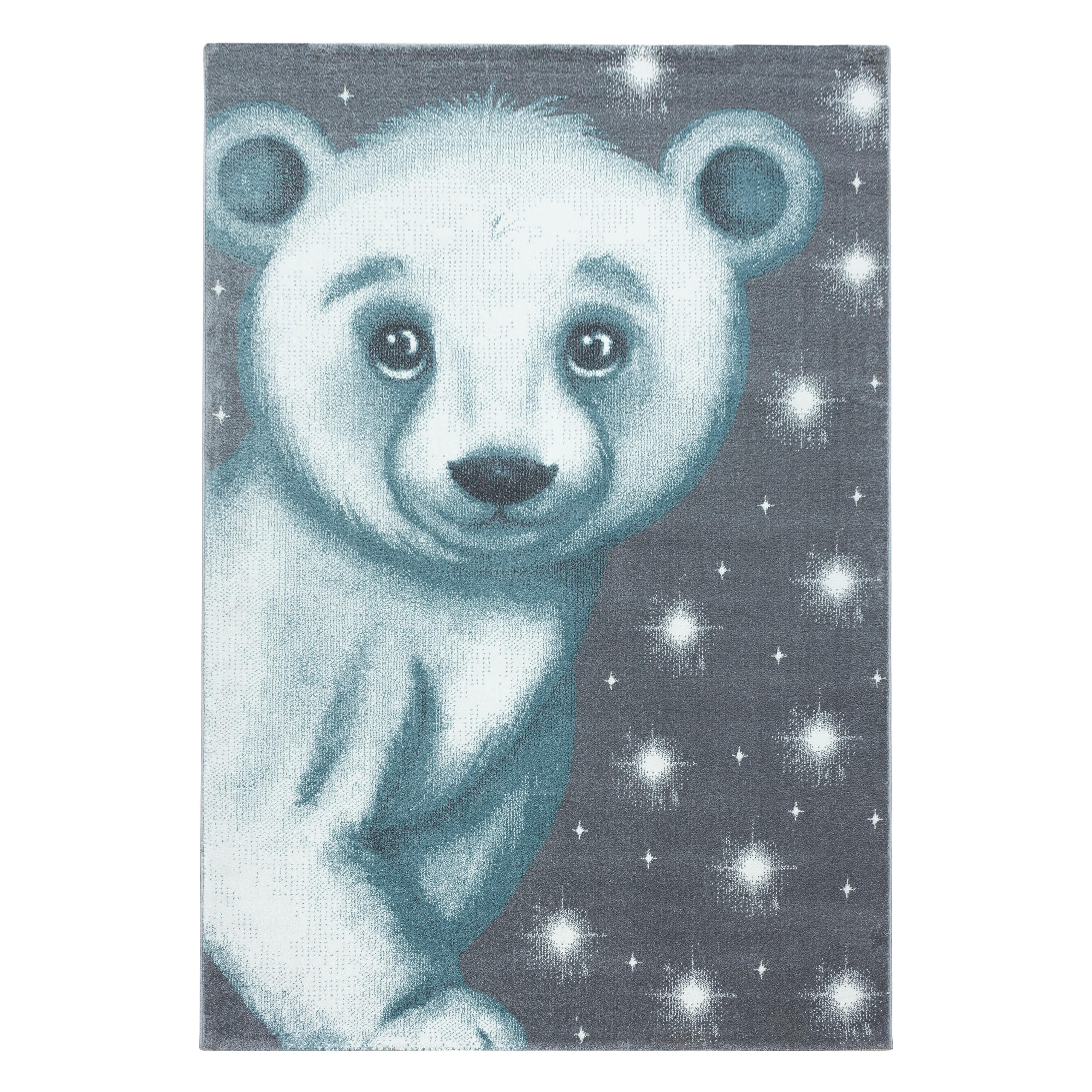 Passatoia per bambini Bambi 0810 Bear Blu & AYYTPCH-BAMBI0810BLUE-TRAVERSA