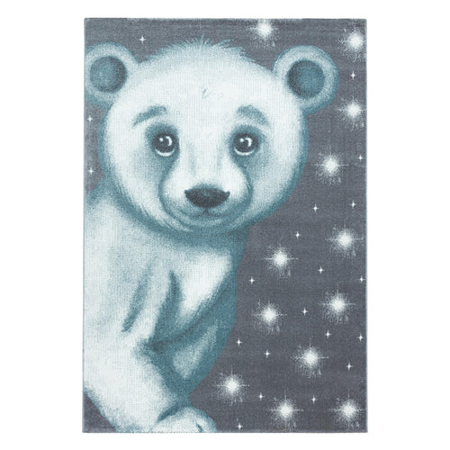 Passatoia per bambini Bambi 0810 Bear Blu & AYYTPCH-BAMBI0810BLUE-TRAVERSA