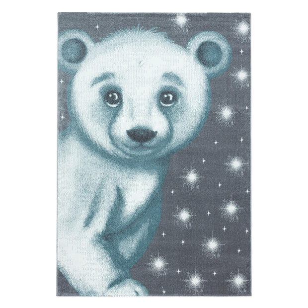 Passatoia per bambini Bambi 0810 Bear Blu & AYYTPCH-BAMBI0810BLUE-TRAVERSA