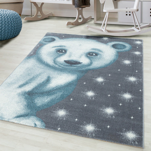 Passatoia per bambini Bambi 0810 Bear Blu (1)