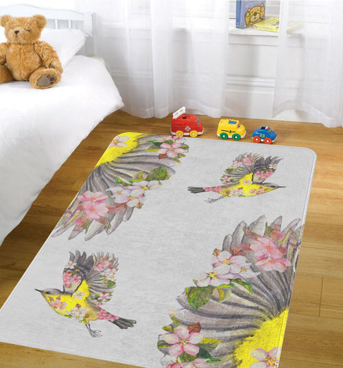 Passatoia per bambini Flowery 83 Multicolore (1)
