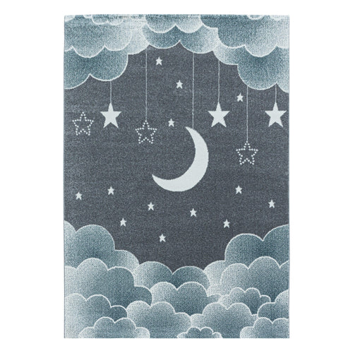 Passatoia per bambini Funny 2101 Stars Blu & AYYTPCH-FUNNY2101BLUE-TRAVERSA