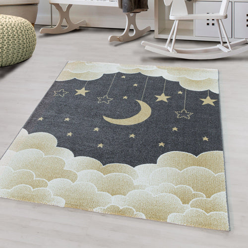 Passatoia per bambini Funny 2101 Stars Giallo (1)
