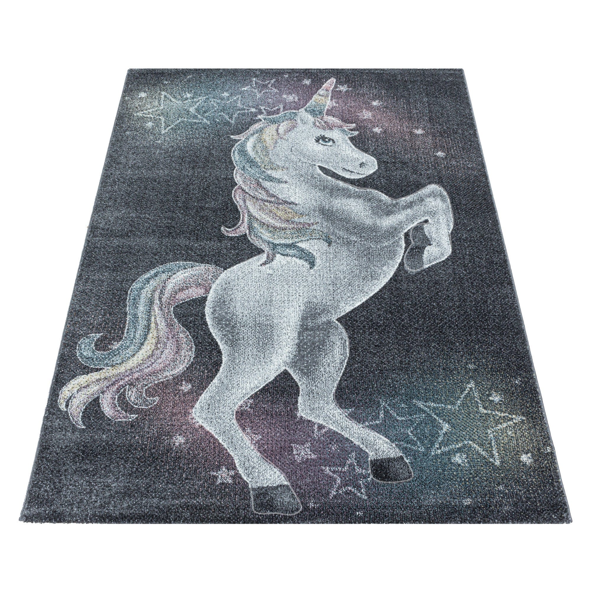 Passatoia per bambini Funny 2102 Unicorn Grigio (2)