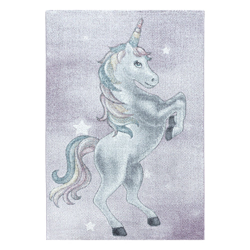 Passatoia per bambini Funny 2102 Unicorn Violetto & AYYTPCH-FUNNY2102VIOLET-TRAVERSA