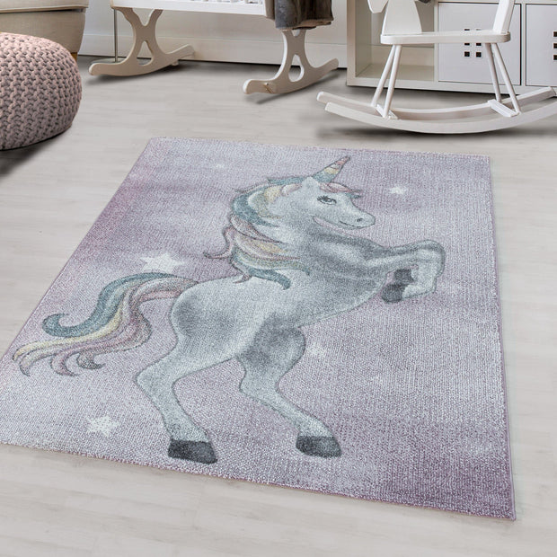 Passatoia per bambini Funny 2102 Unicorn Violetto (1)