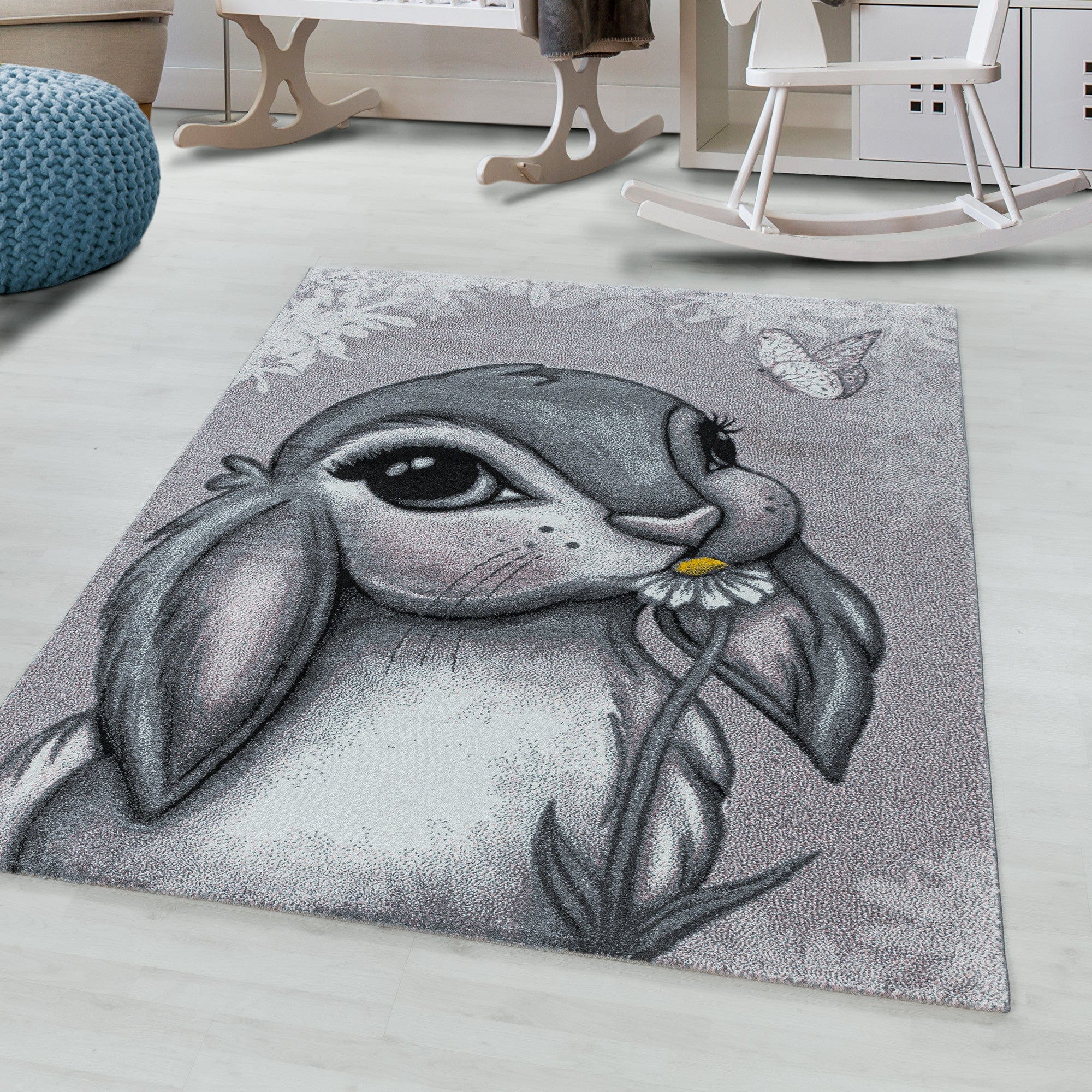 Passatoia per bambini Funny 2103 Sweet Bunny Rosa (1)