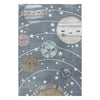 Passatoia per bambini Funny 2105 Planet Space Grigio & AYYTPCH-FUNNY2105GREY-TRAVERSA