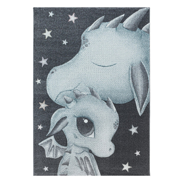 Passatoia per bambini Funny 2107 Dragon Blu & AYYTPCH-FUNNY2107BLUE-TRAVERSA