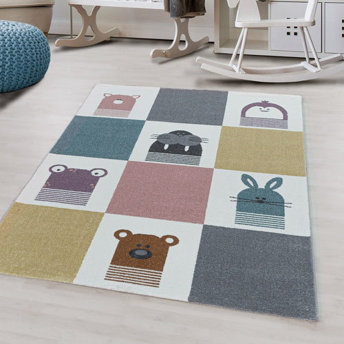Passatoia per bambini Funny 2108 Animals multicolore (1)