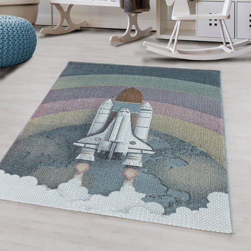 Passatoia per bambini Funny 2111 Rocket Blu (1)