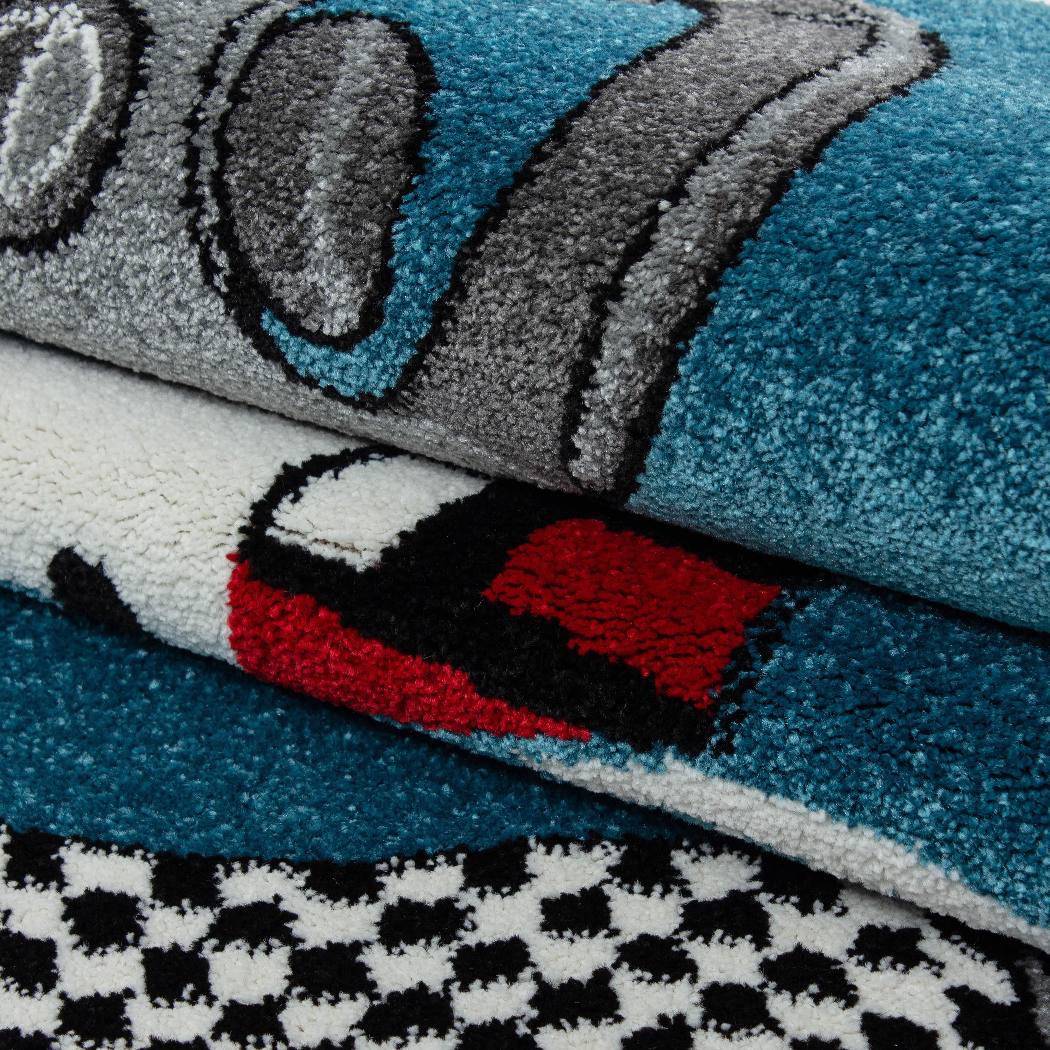 Passatoia per bambini Kids 0460 Racetrack Blu (5)