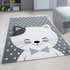 Passatoia per bambini Kids 0550 Cute Cat Blu (1)
