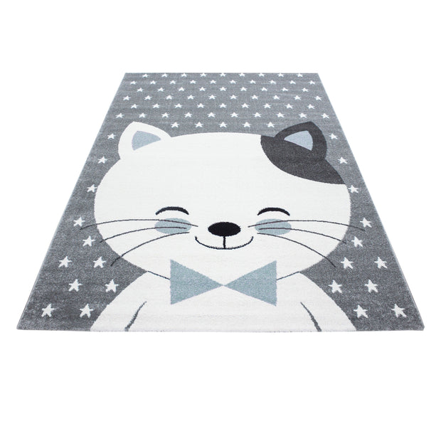 Passatoia per bambini Kids 0550 Cute Cat Blu (2)