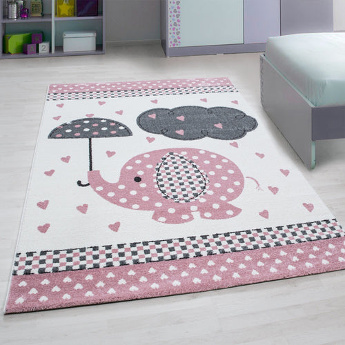 Passatoia per bambini Kids 0570 Elephant Rosa (1)