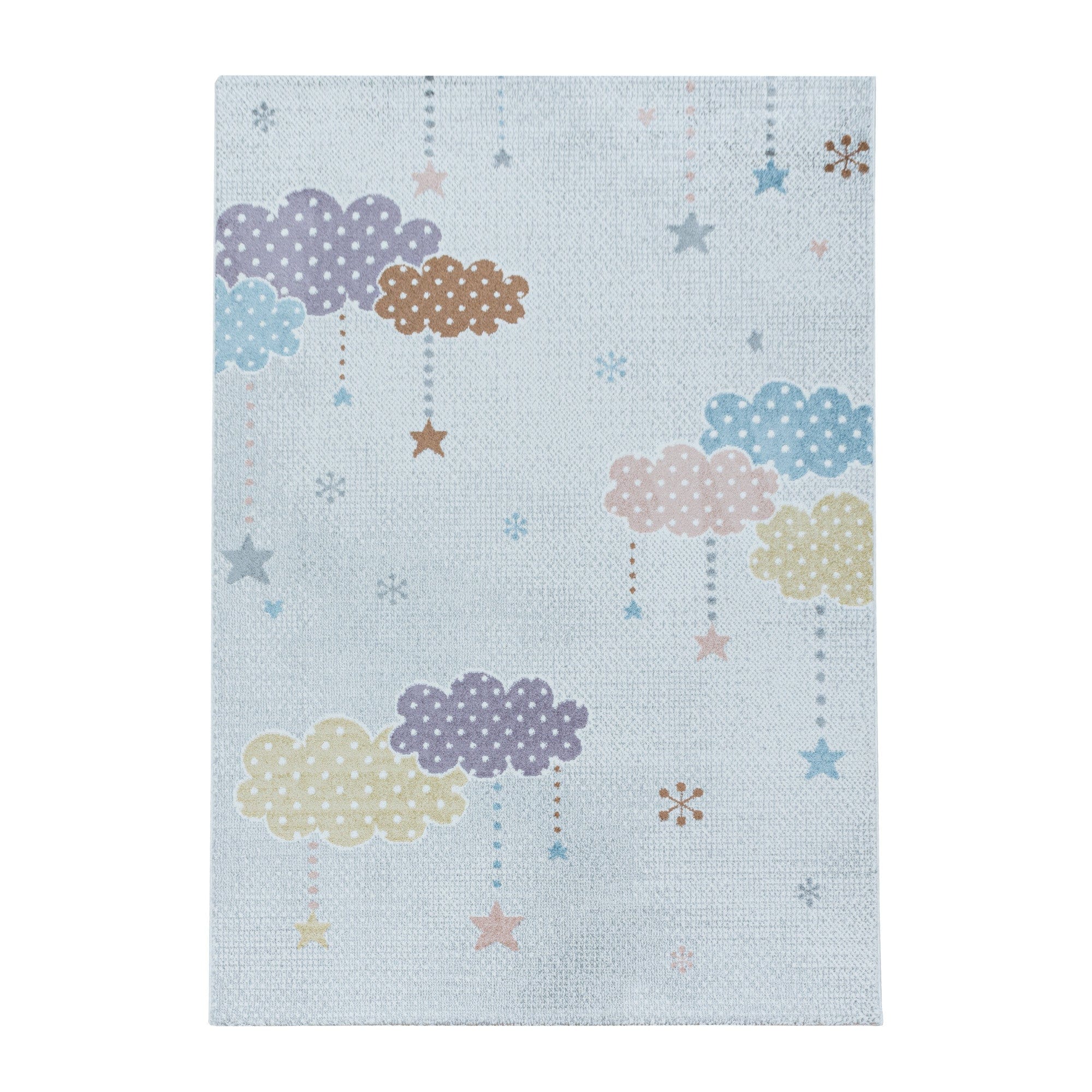 Passatoia per bambini Lucky 3611 Stars Bianco & AYYTPCH-LUCKY3611WHITE-TRAVERSA