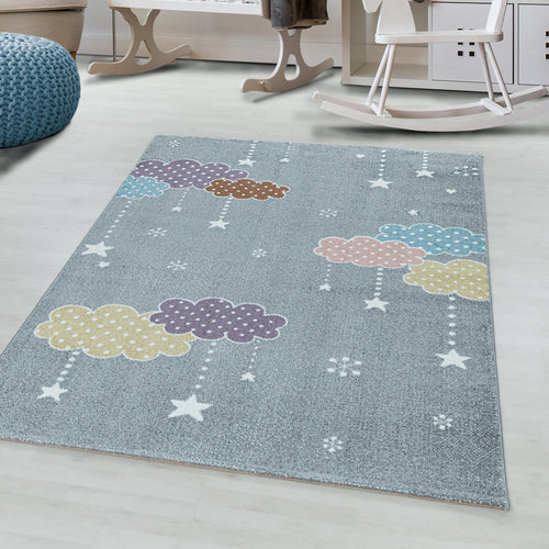 Passatoia per bambini Lucky 3611 Stars Grigio (1)