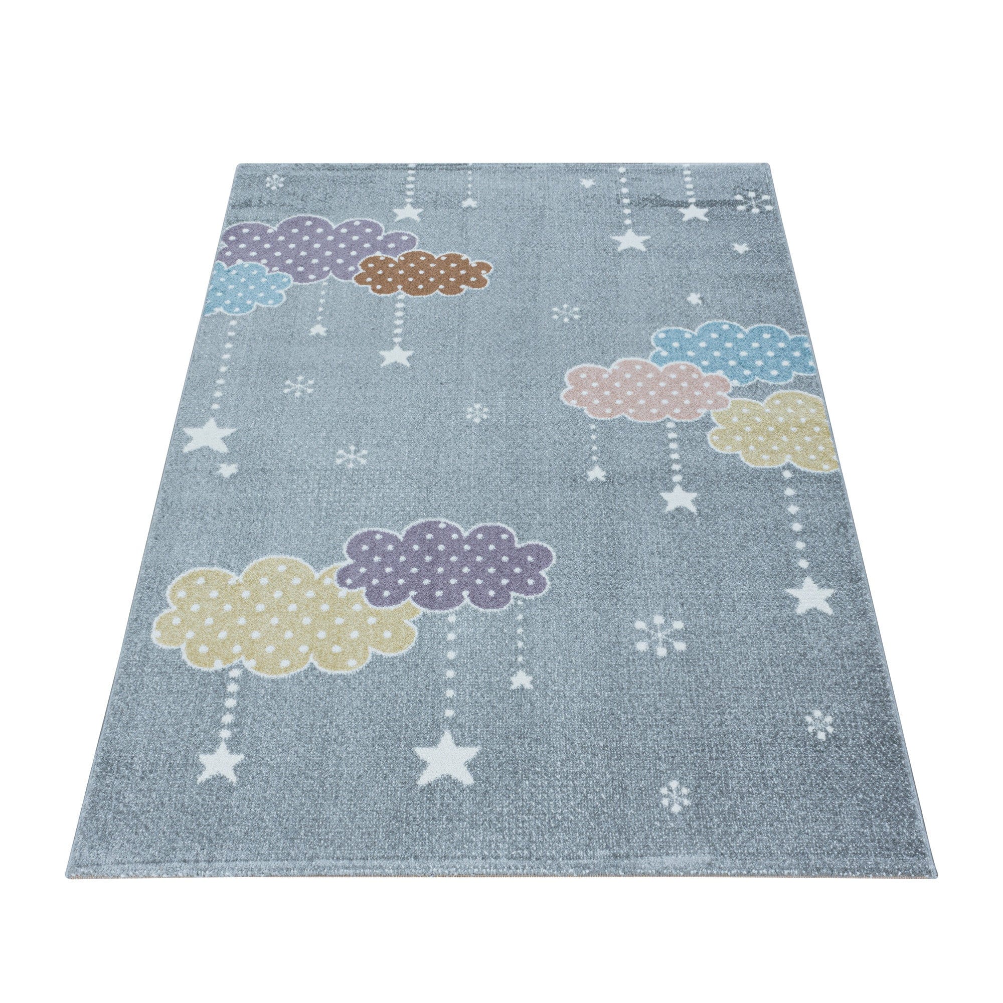 Passatoia per bambini Lucky 3611 Stars Grigio (2)