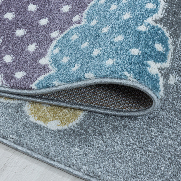 Passatoia per bambini Lucky 3611 Stars Grigio (4)