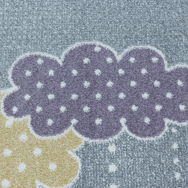 Passatoia per bambini Lucky 3611 Stars Grigio (5)