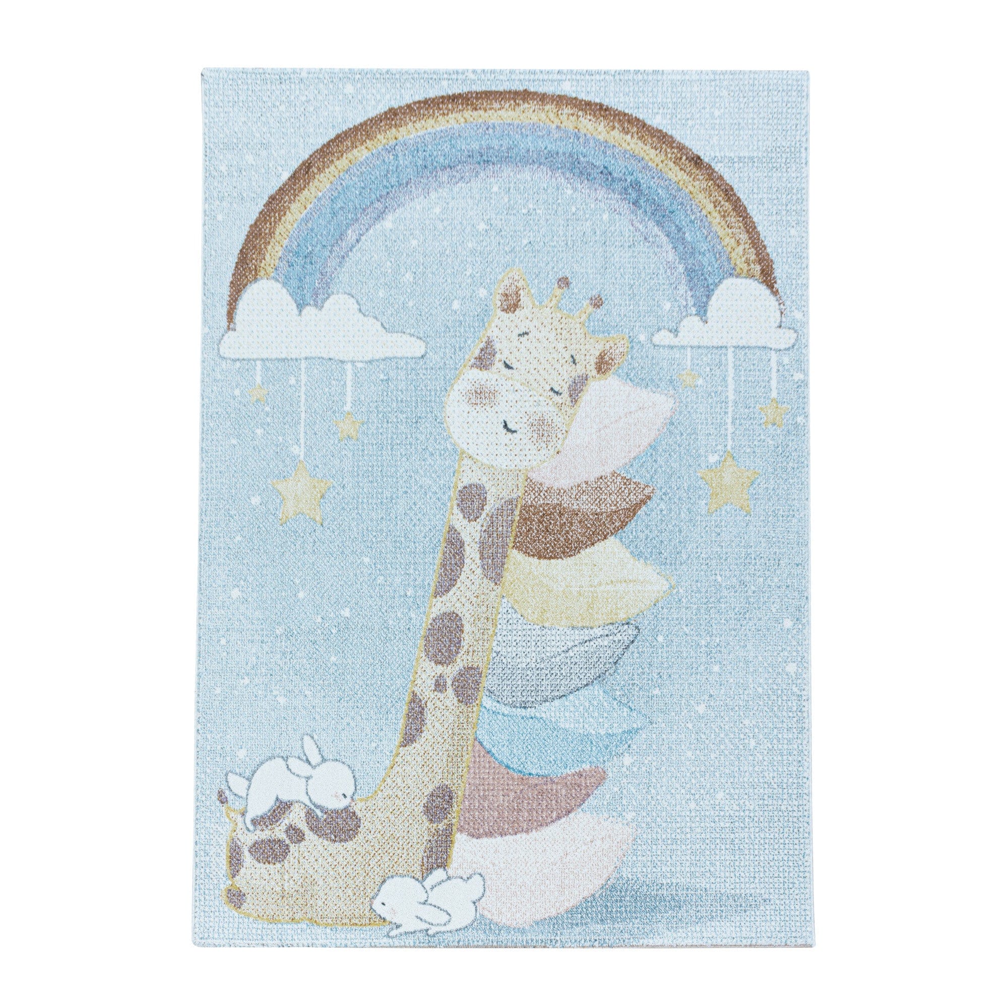 Passatoia per bambini Lucky 3612 Giraffe Blu & AYYTPCH-LUCKY3612BLUE-TRAVERSA