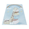 Passatoia per bambini Lucky 3612 Giraffe Blu (2)