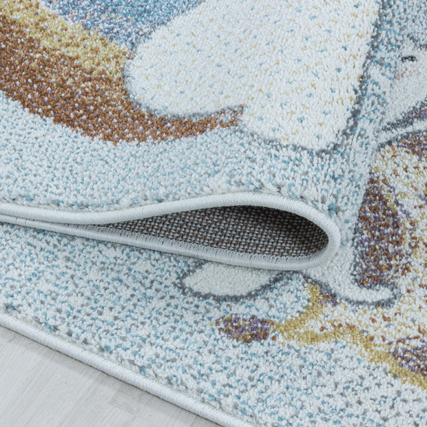 Passatoia per bambini Lucky 3612 Giraffe Blu (4)