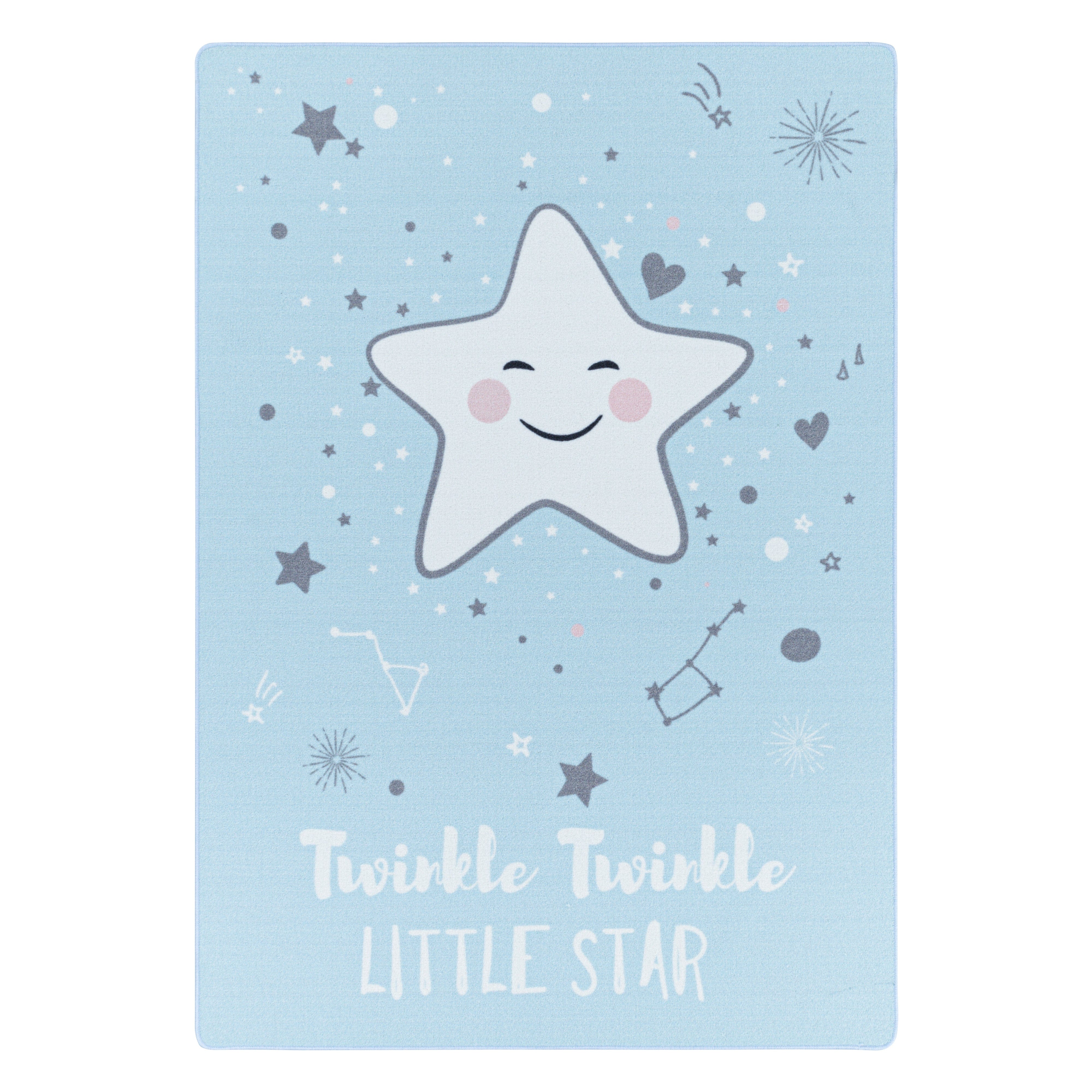 Passatoia per bambini Play 2901 Stars Blu & AYYTPCH-PLAY2901BLUE-TRAVERSA