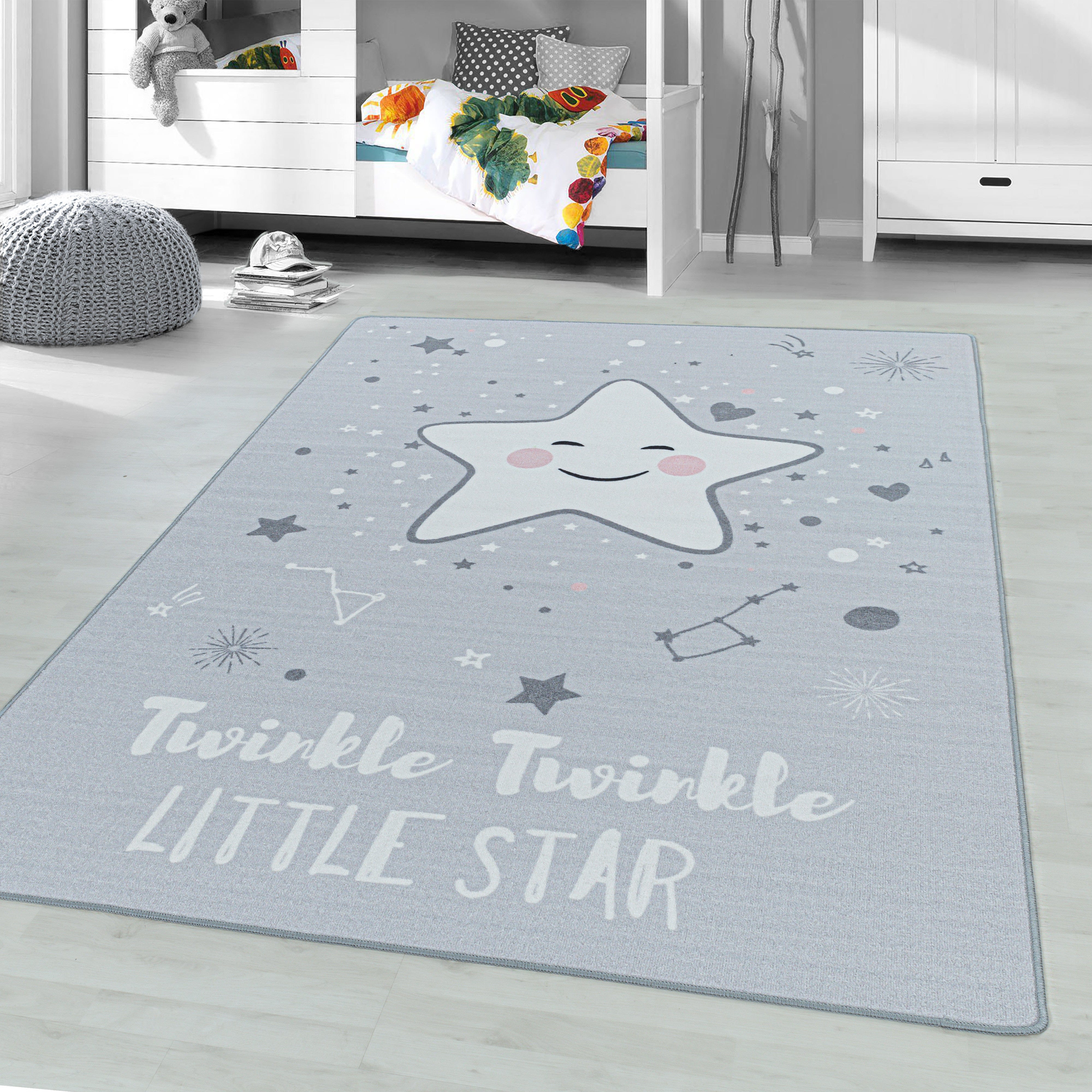 Passatoia per bambini Play 2901 Stars Grigio (1)