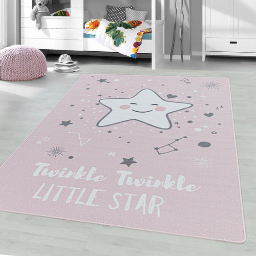 Passatoia per bambini Play 2901 Stars Rosa (1)