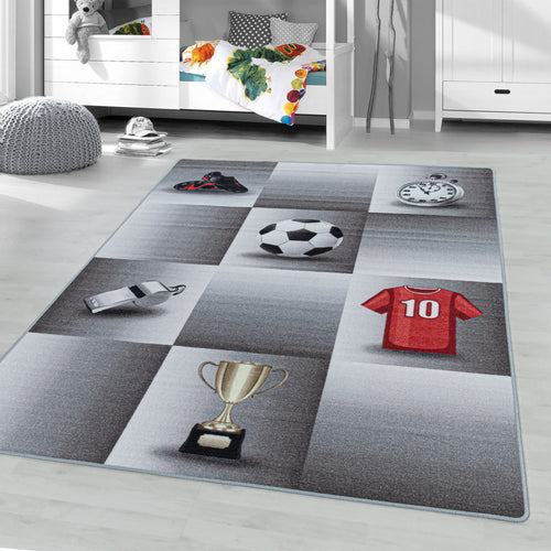 Passatoia per bambini Play 2906 Football Grigio (1)