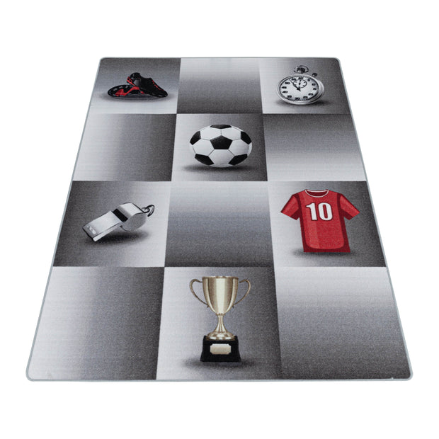 Passatoia per bambini Play 2906 Football Grigio (2)