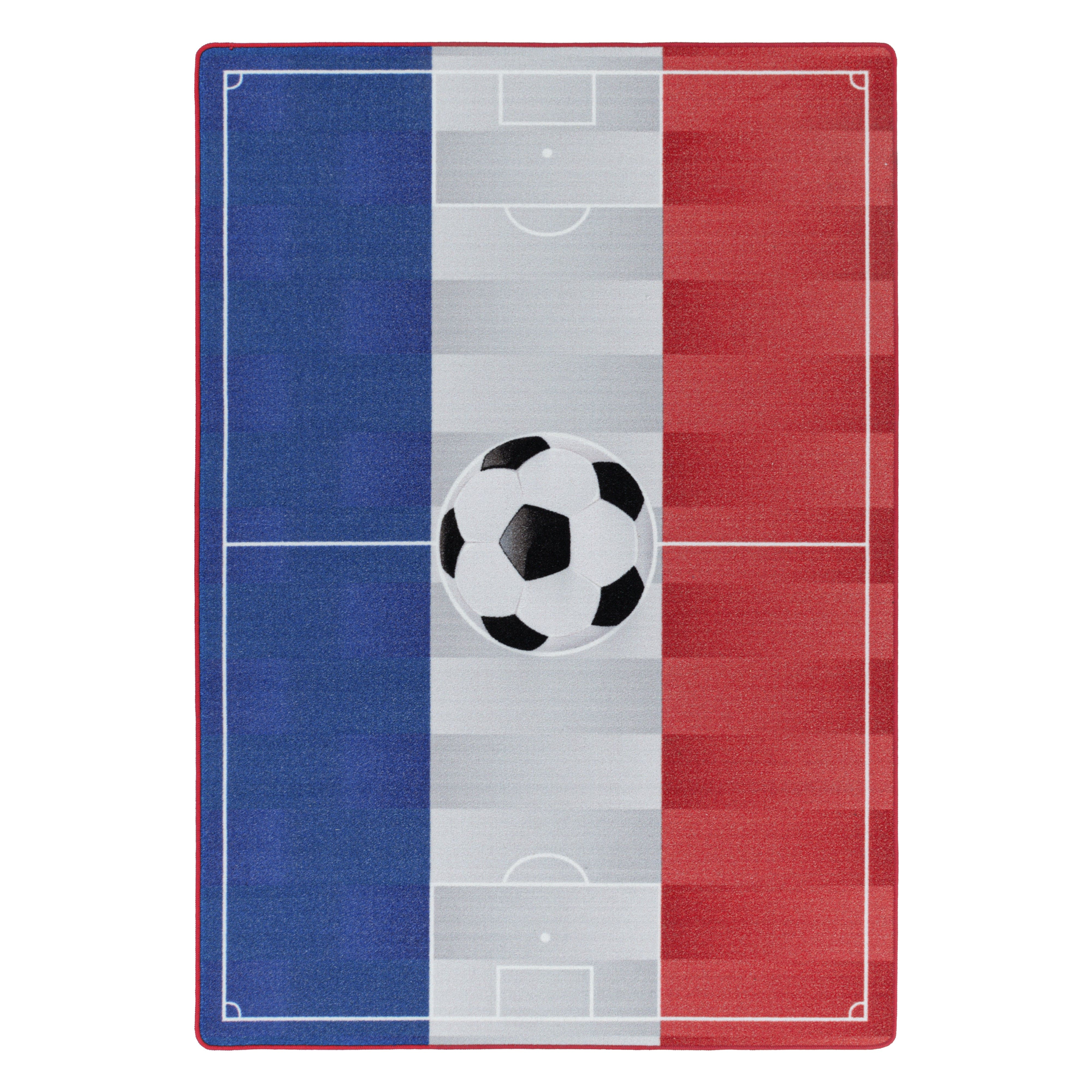 Passatoia per bambini Play 2913 Stadium France Bianco & AYYTPCH-PLAY2913WHITE-TRAVERSA