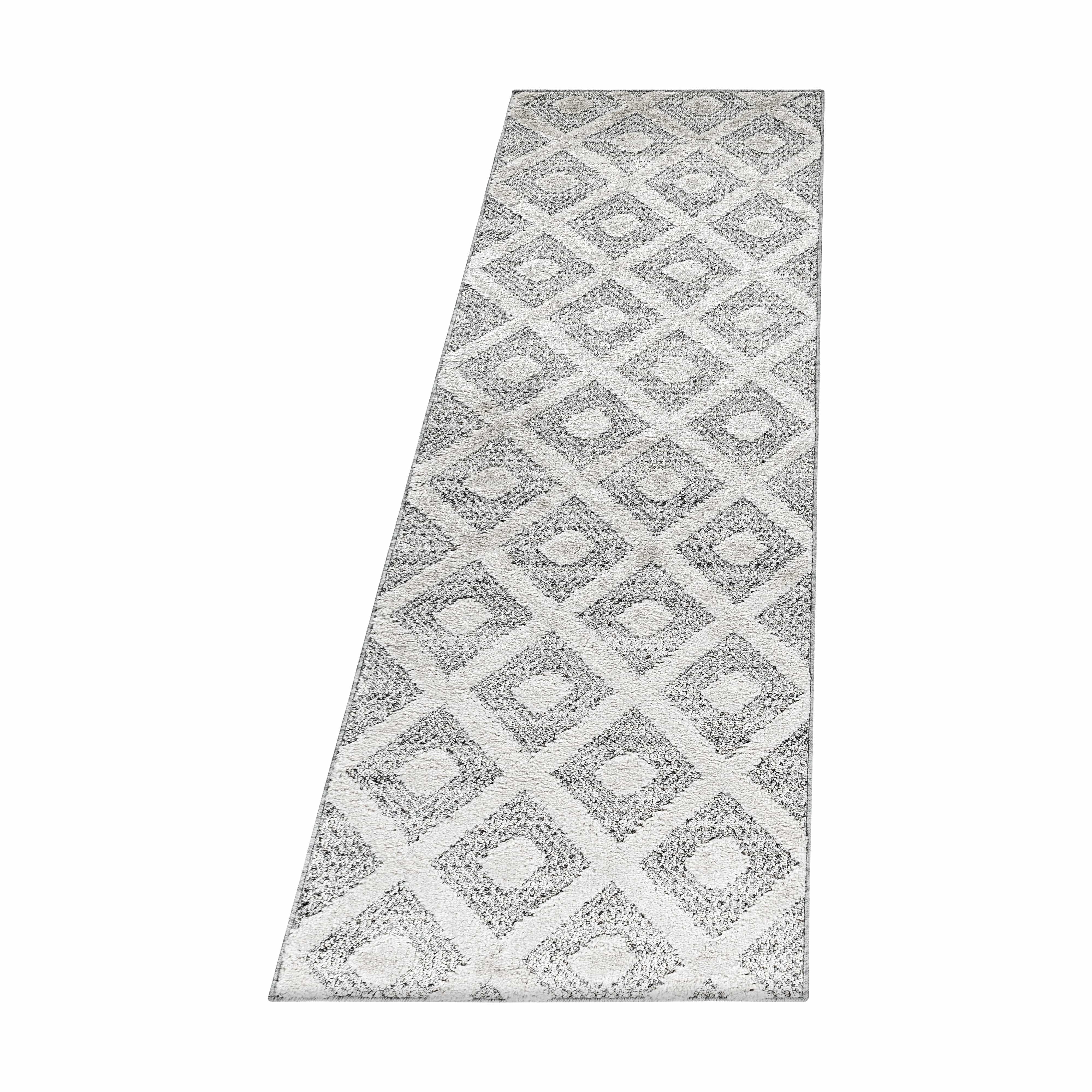 Passatoia Pisa 4707 Geometric Grigio & AYYTPCH-PISA4707GREY-TRAVERSA