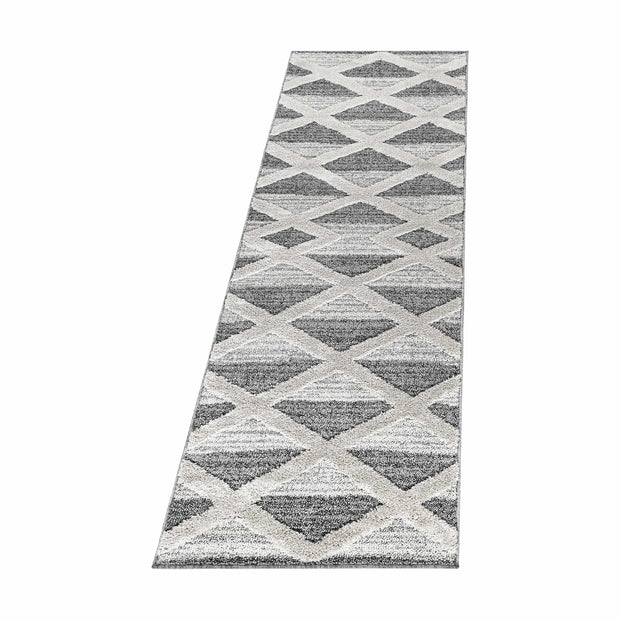 Passatoia Pisa 4709 Geometric Grigio & AYYTPCH-PISA4709GREY-TRAVERSA