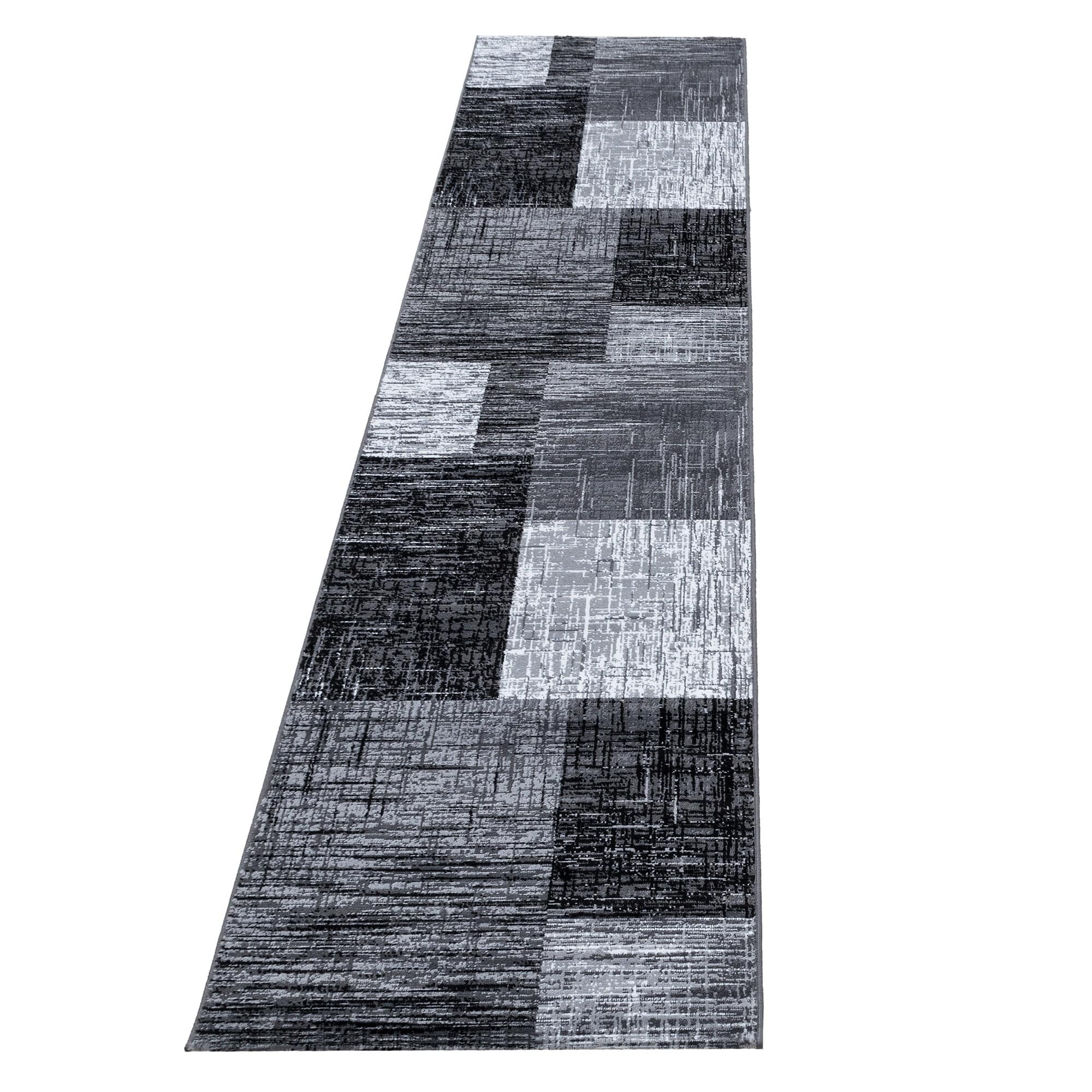 Passatoia Plus 8001 Abstract Checkered Nero & AYYTPCH-PLUS8001BLACK-TRAVERSA