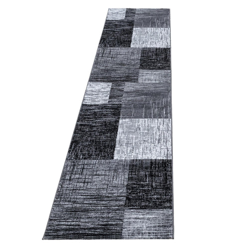 Passatoia Plus 8001 Abstract Checkered Nero & AYYTPCH-PLUS8001BLACK-TRAVERSA