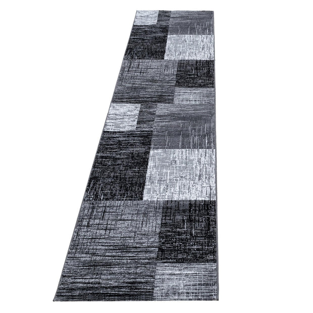 Passatoia Plus 8001 Abstract Checkered Nero & AYYTPCH-PLUS8001BLACK-TRAVERSA