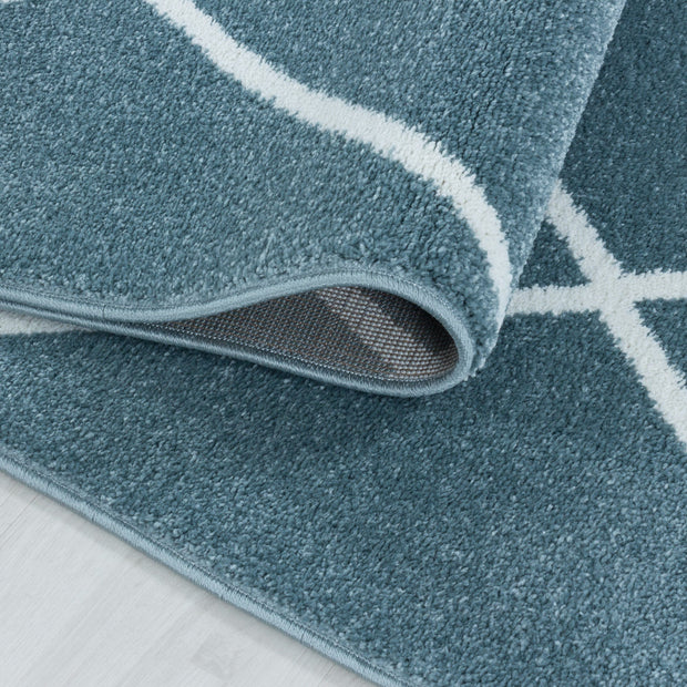 Passatoia Rio 4601 Geometric Blu (1)